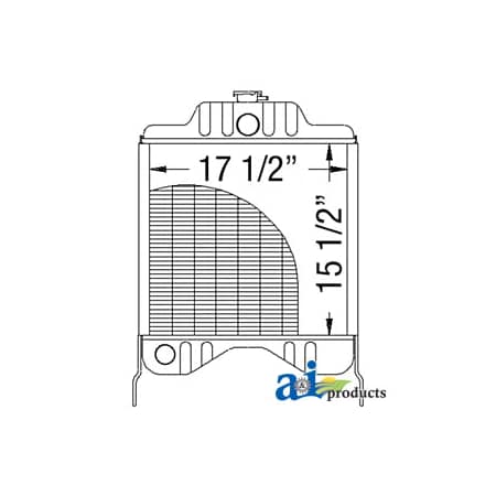A & I Products Radiator 33" x24" x8" A-K262827